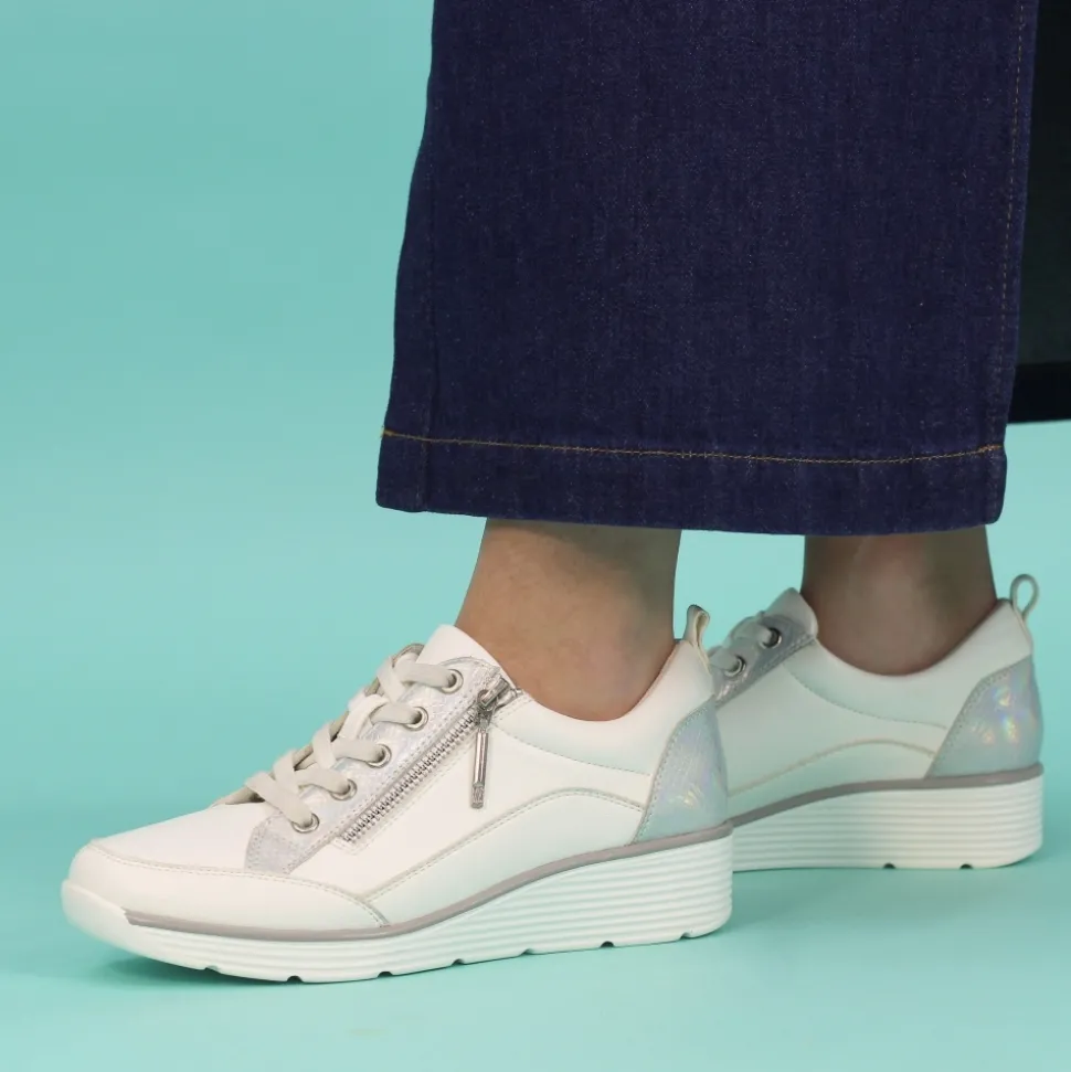 Lunar Shoes Sportschuhe | Keilabsätze*Weißer Sneaker Kiley